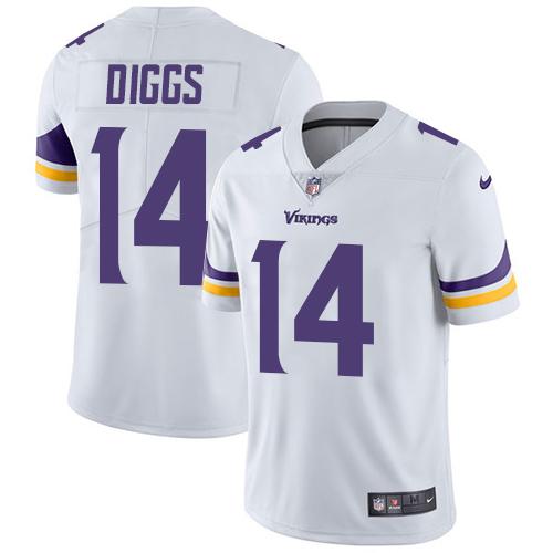 Men 2019 Minnesota Vikings 14 Diggs white Nike Vapor Untouchable Limited NFL Jersey